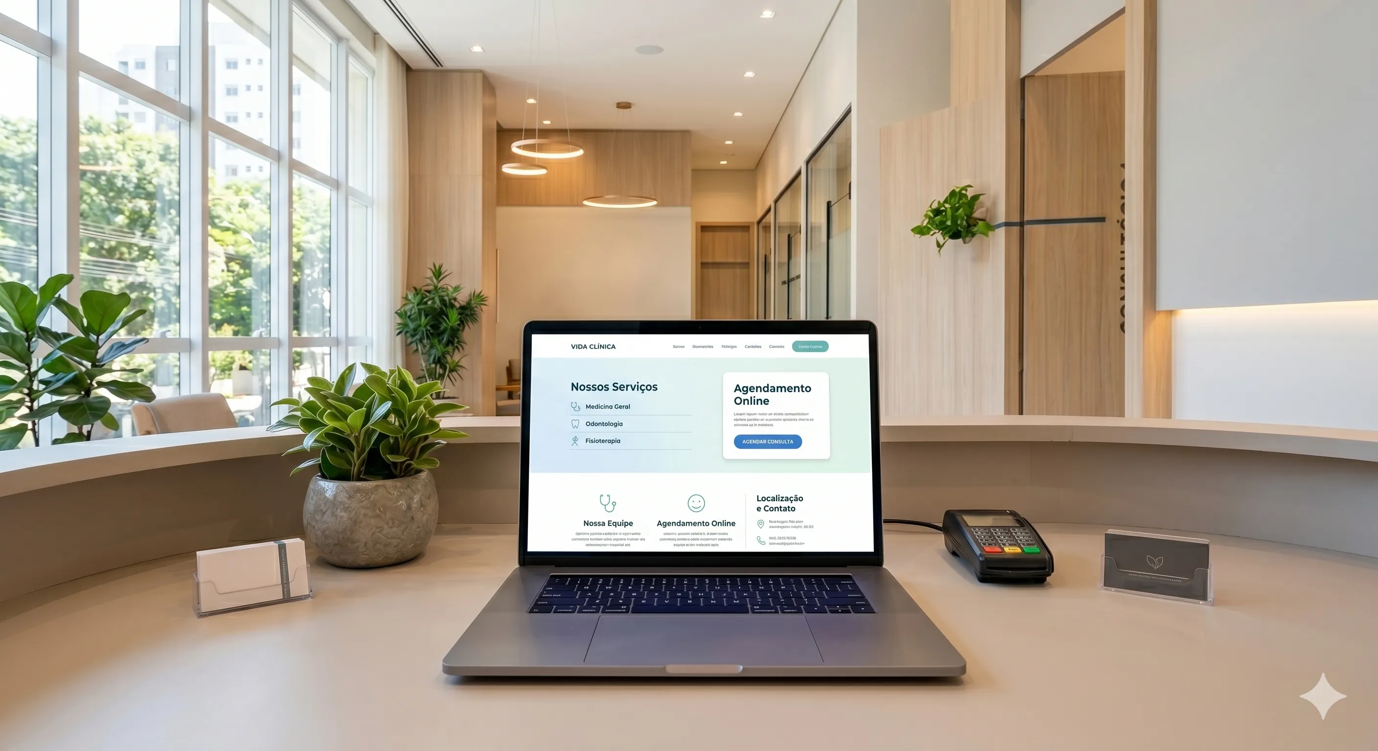Site moderno para clínicas