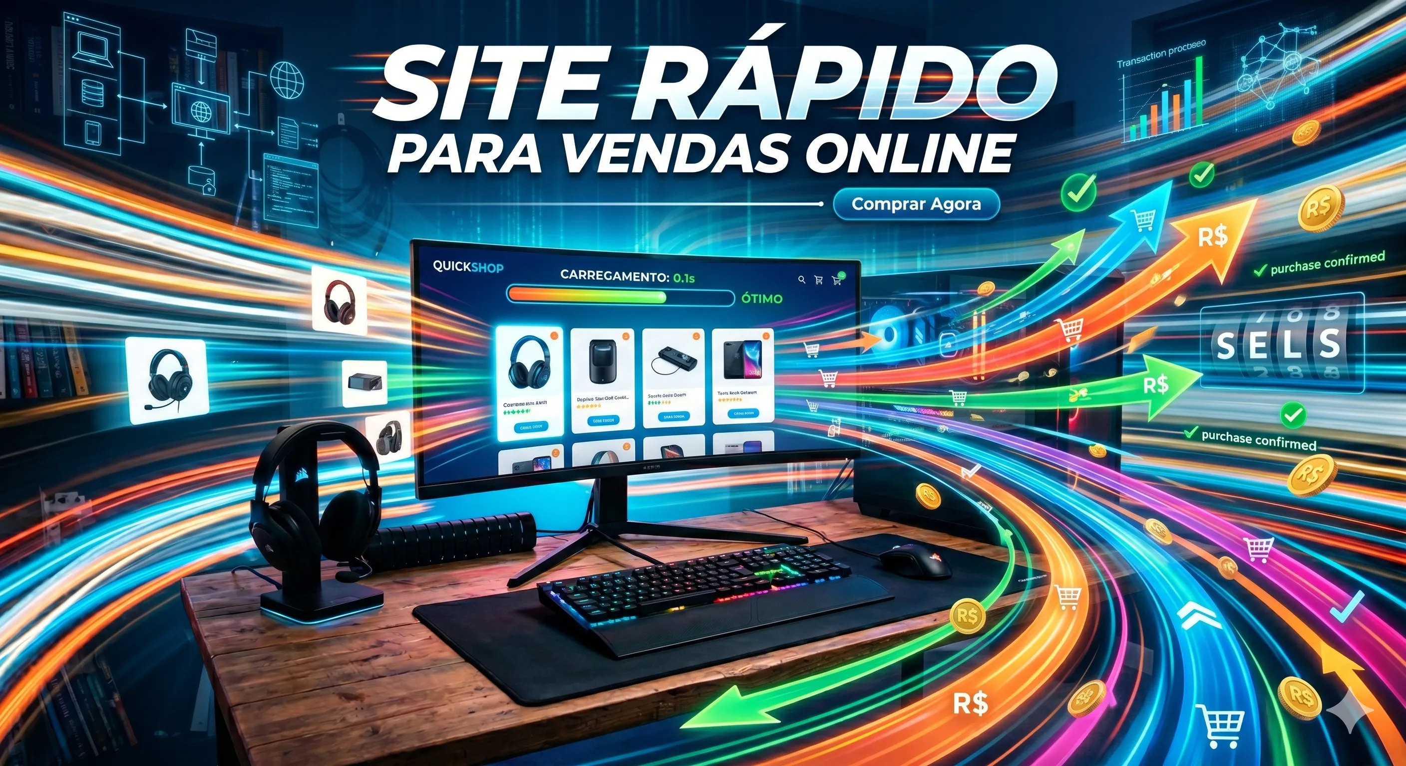 Site rápido para vendas online